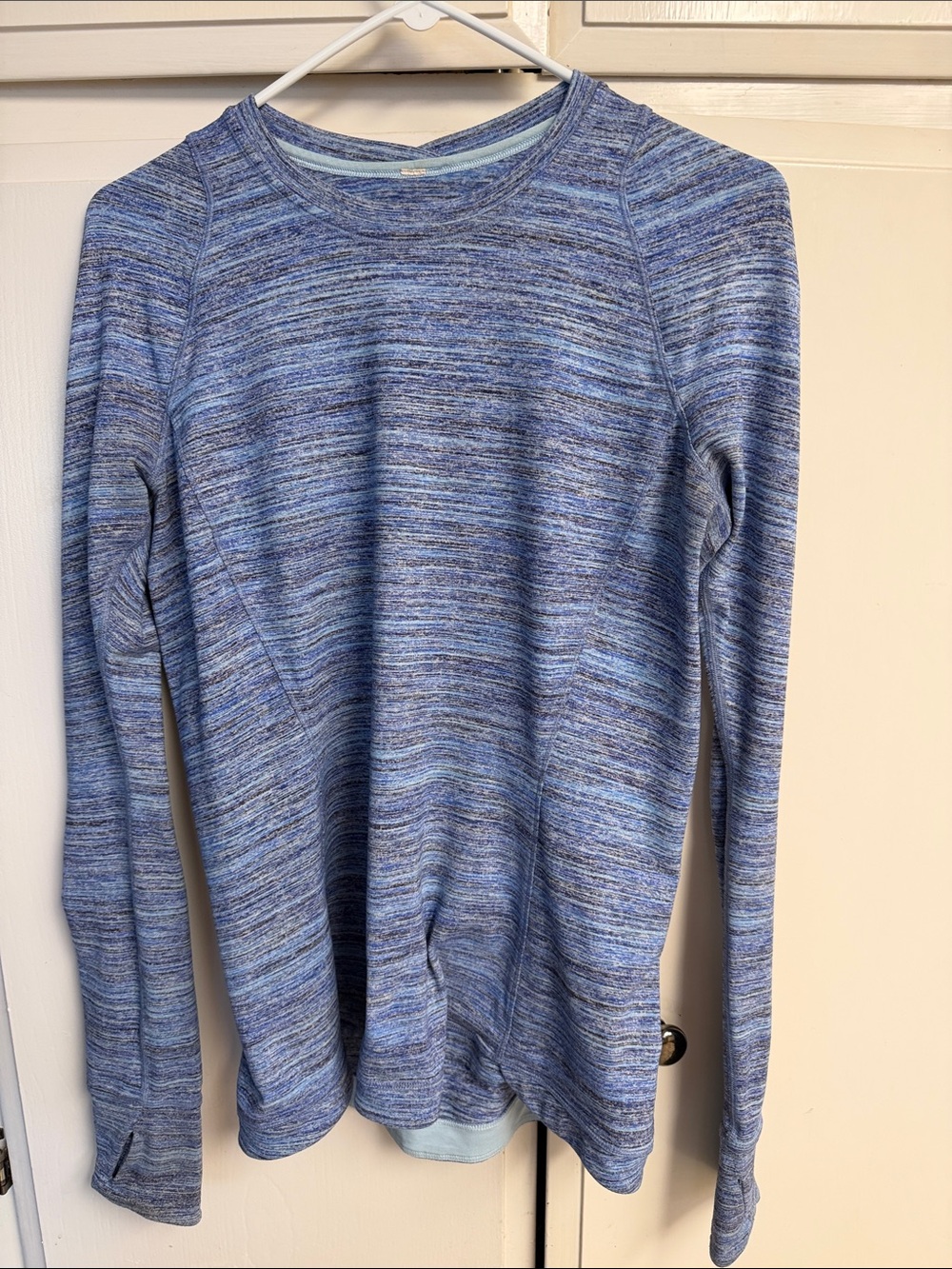 lululemon athletica Marled Blue Performance Top